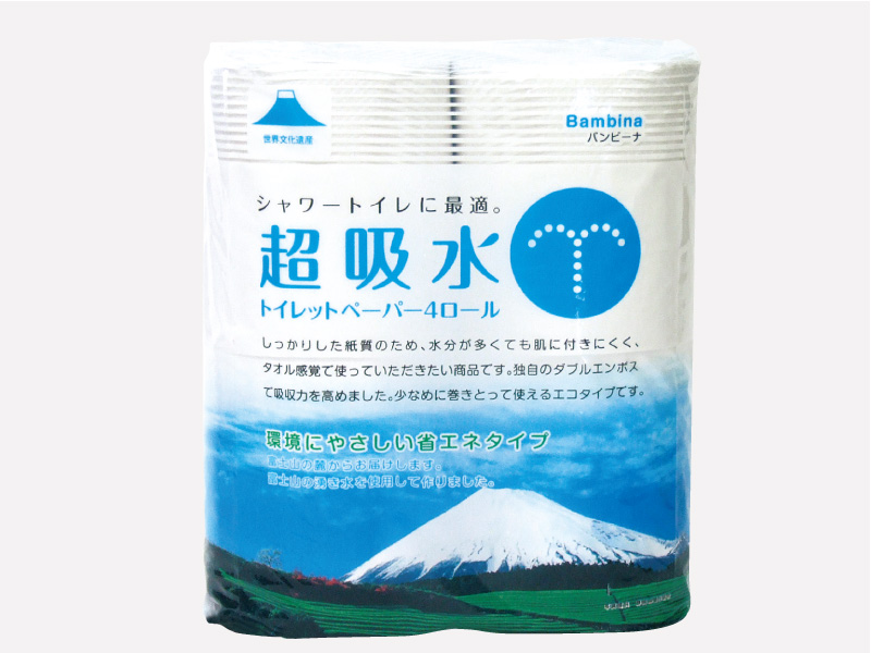 世界文化遺産富士山　｜　超吸水トイレットペーパー4R